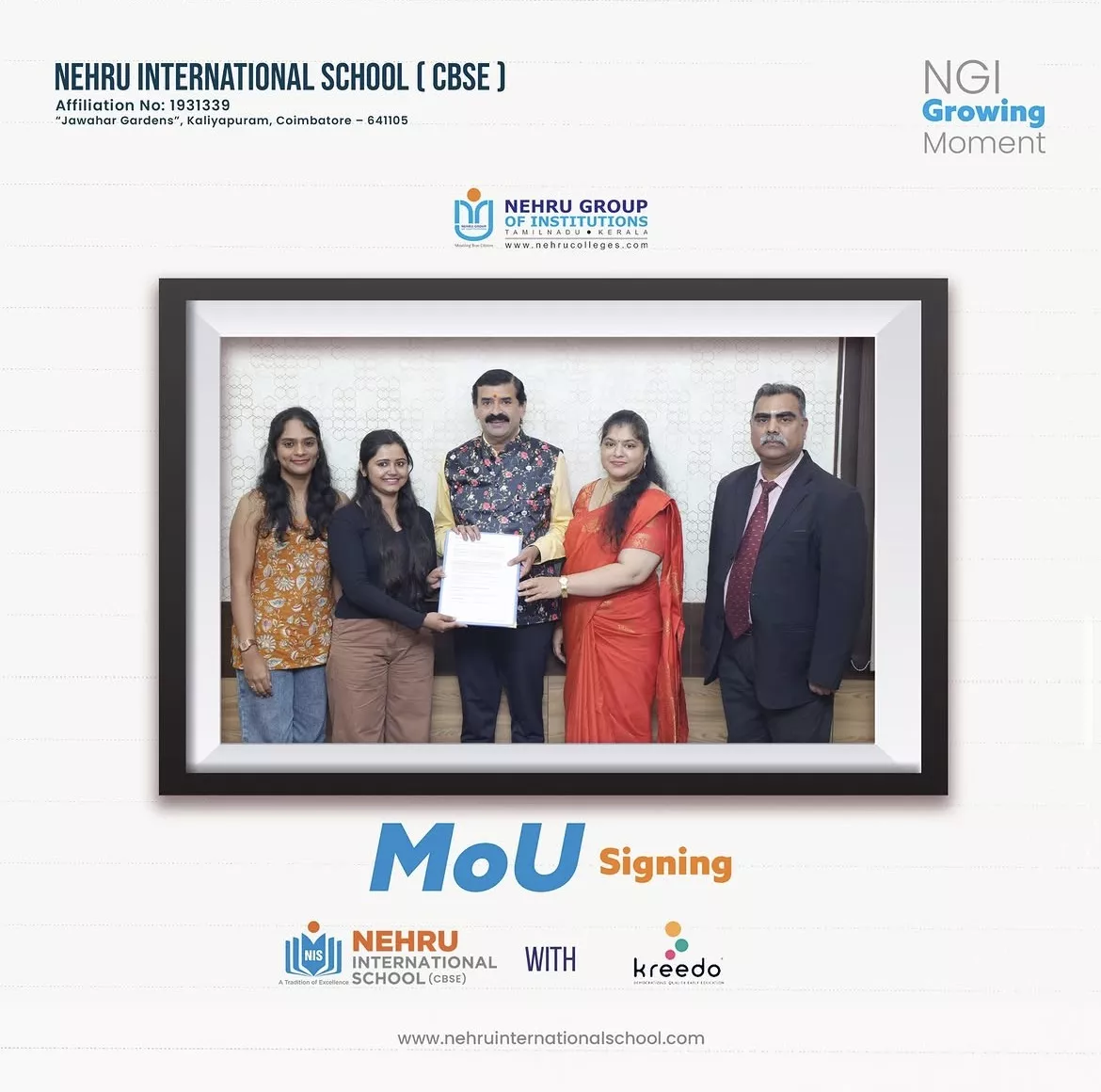 MoU Signing with Kreedo